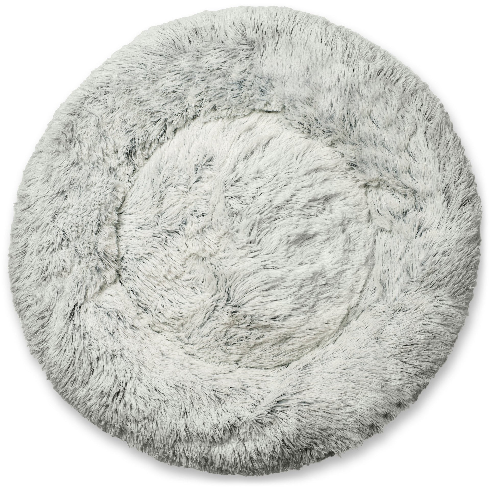 Mr. Peanut's 28-Inch OrthoPlush® Pet Bed – Snowflake White Two-Tone
