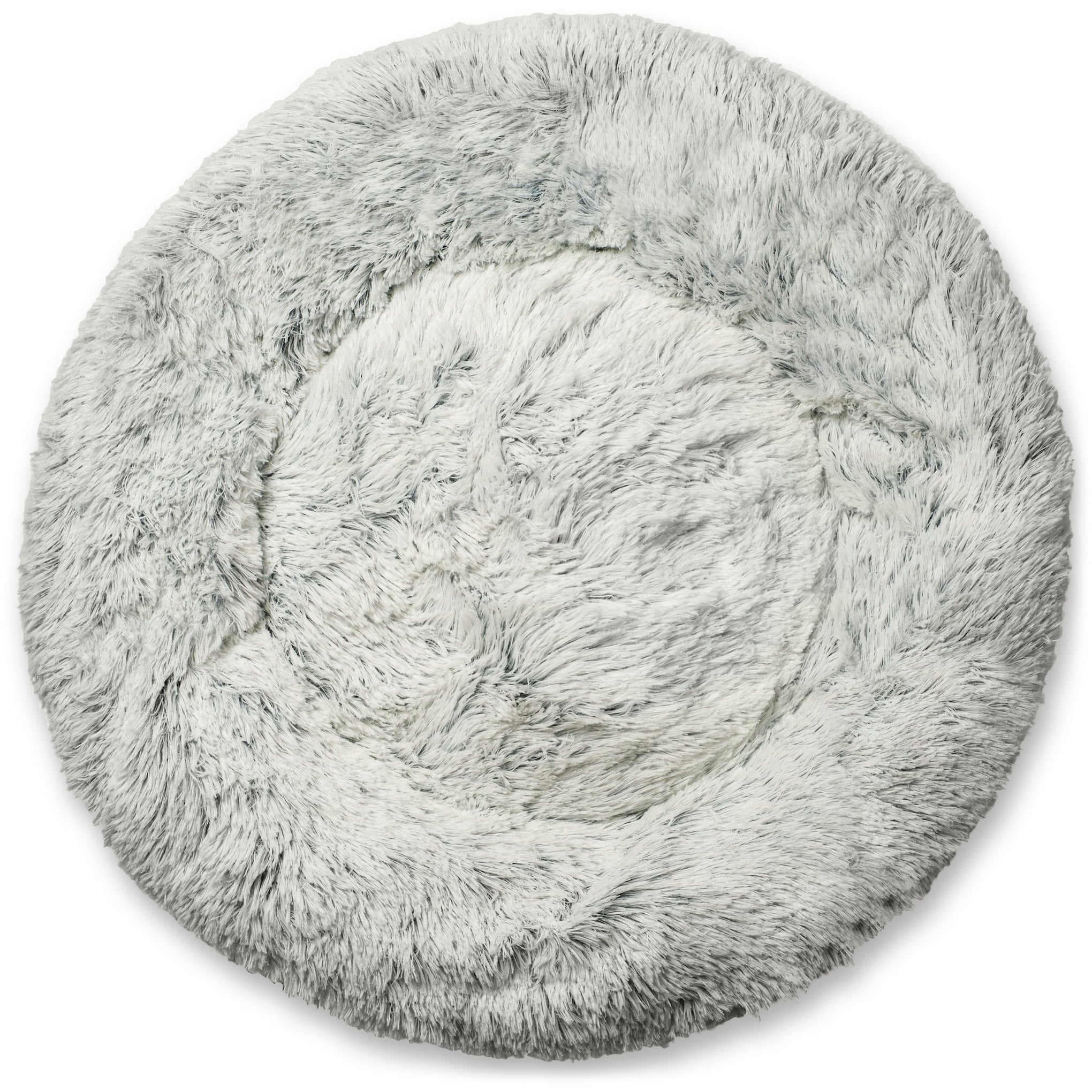 Mr. Peanut's 28-Inch OrthoPlush® Pet Bed – Snowflake White Two-Tone