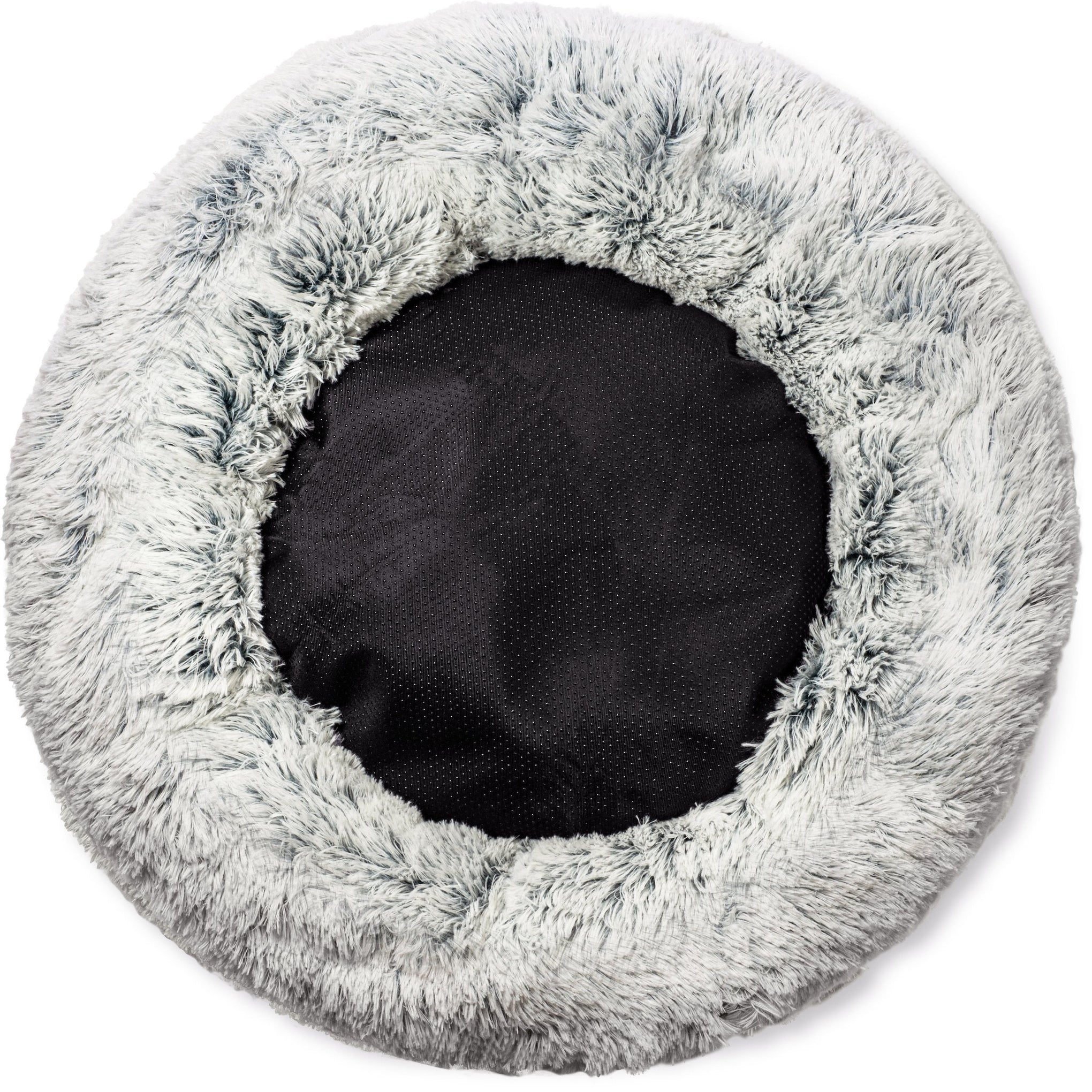 Mr. Peanut's 28-Inch OrthoPlush® Pet Bed – Snowflake White Two-Tone