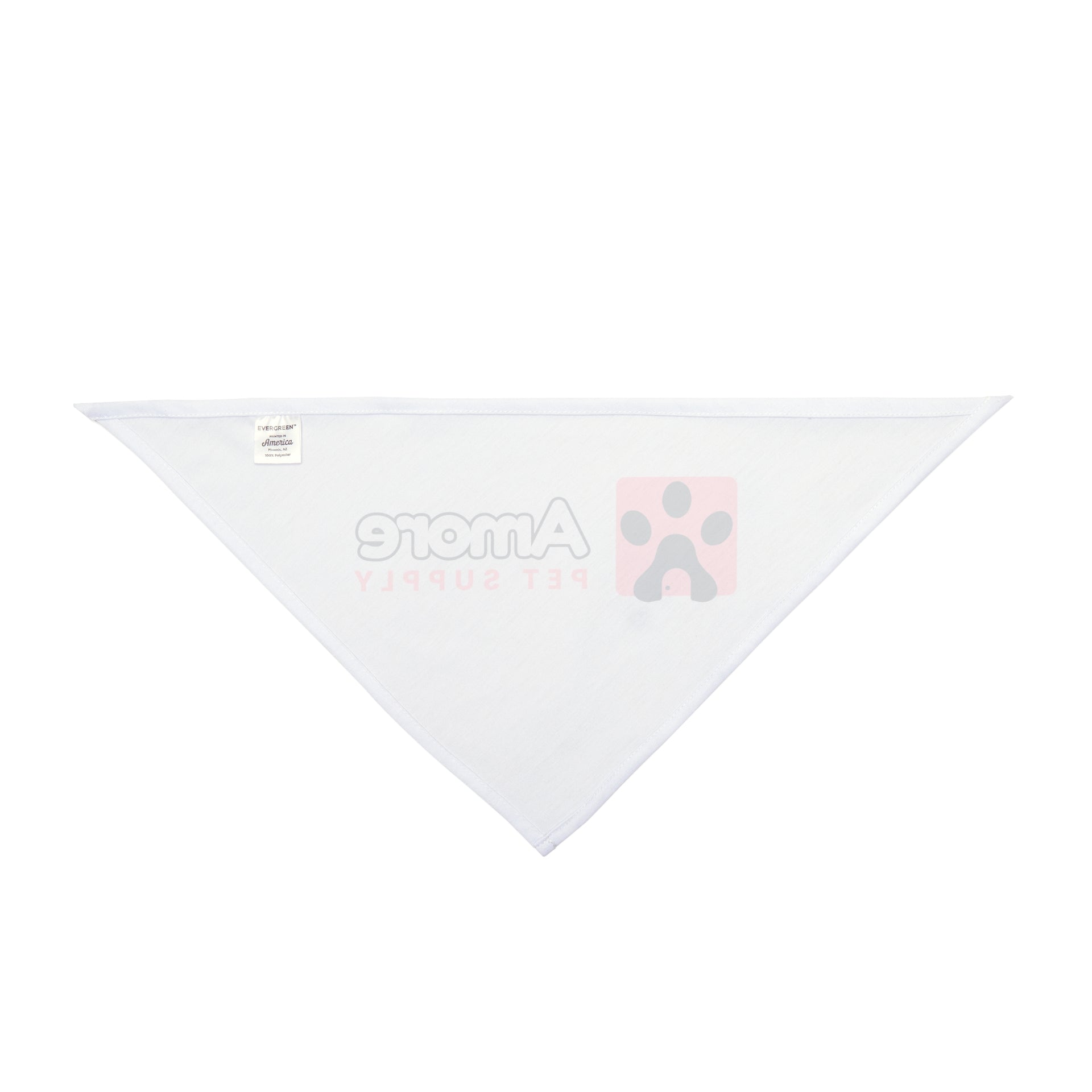 Pet Bandana — Amore Pet Supply Logo Dog & Cat Bandana (White)