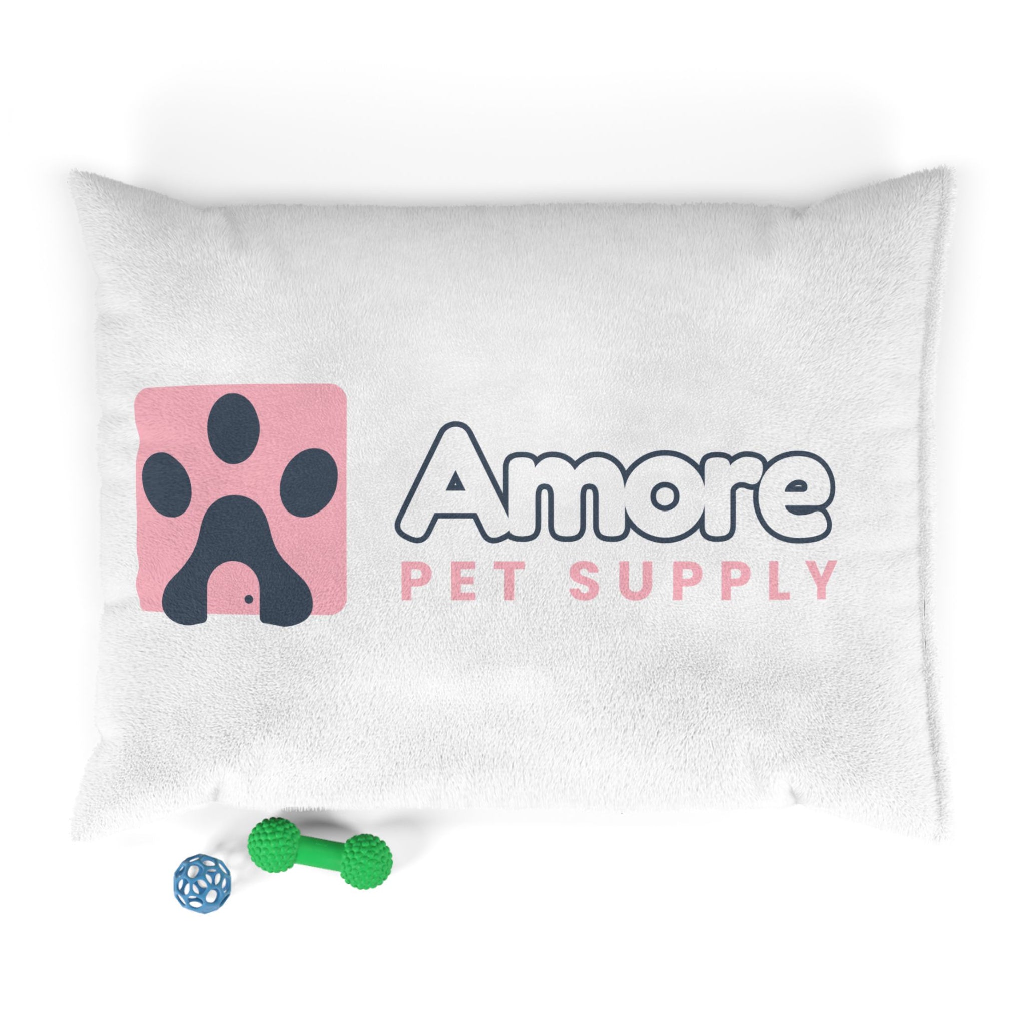 Pet Bed — Amore Pet Supply Logo Plush Pillow Bed