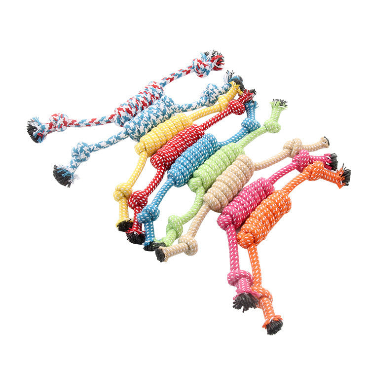 Durable Cotton Rope Knot Dog Toy for Chewing and Daily Training