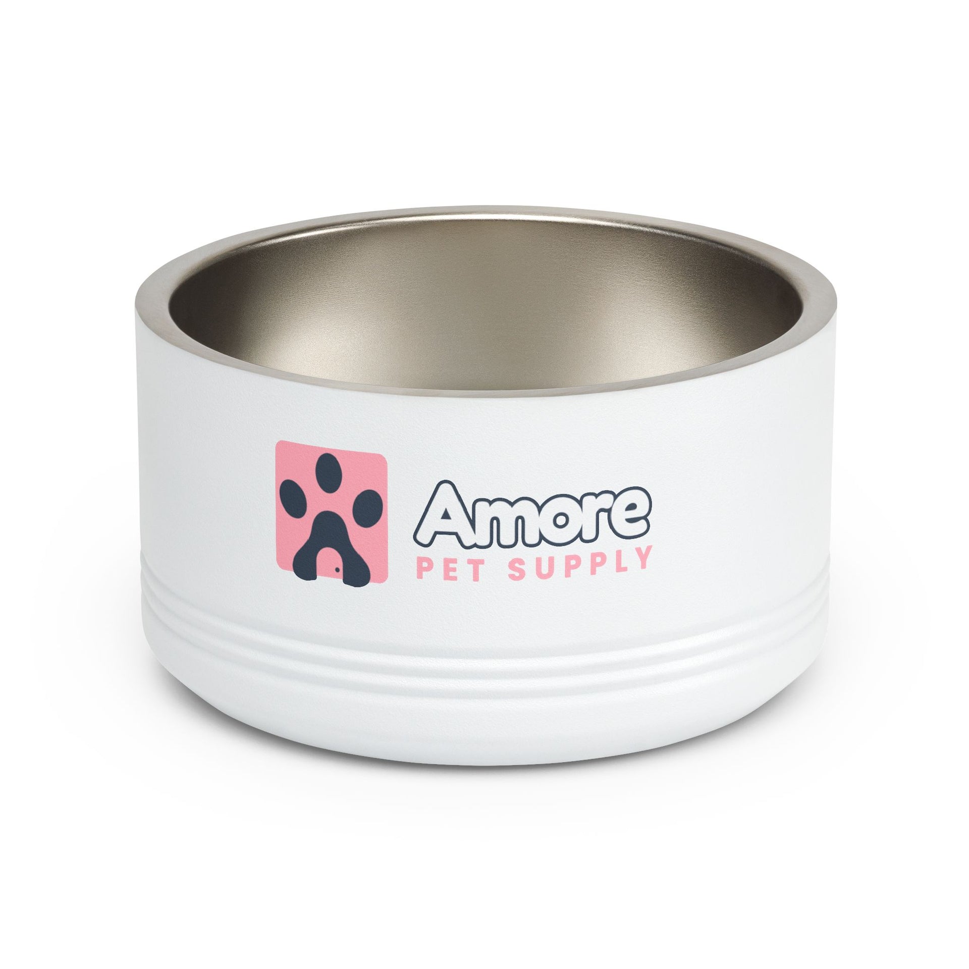 Amore Pet Supply 18oz Stainless Steel Pet Bowl — Non-Slip Water & Food Dish