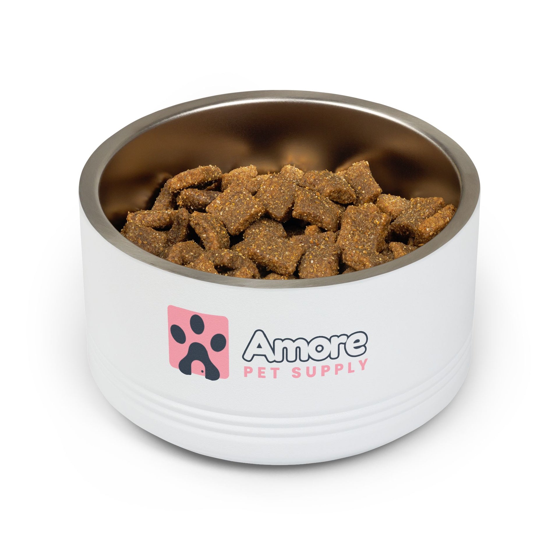 Amore Pet Supply 18oz Stainless Steel Pet Bowl — Non-Slip Water & Food Dish