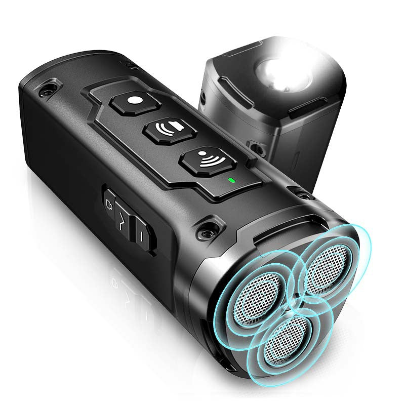 Ultrasonic Three Head Bark Deterrent Device with LED Flashlight for Dogs