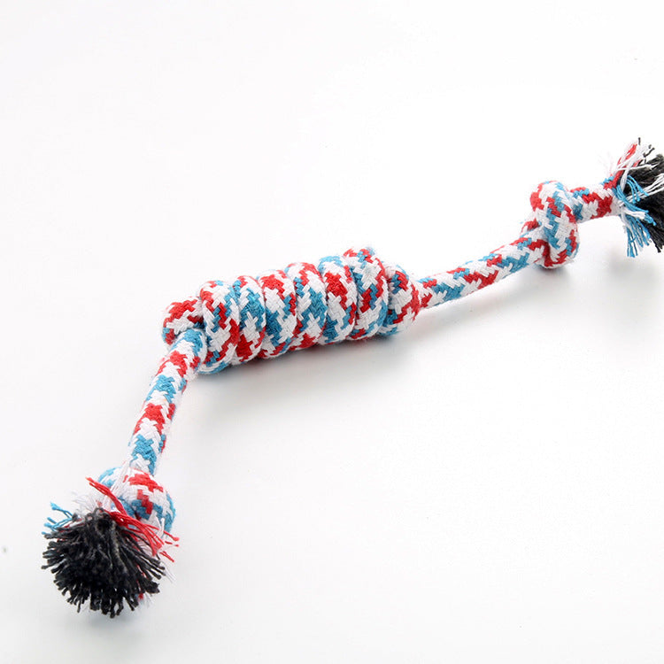Durable Cotton Rope Knot Dog Toy for Chewing and Daily Training