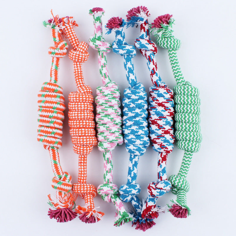 Durable Cotton Rope Knot Dog Toy for Chewing and Daily Training