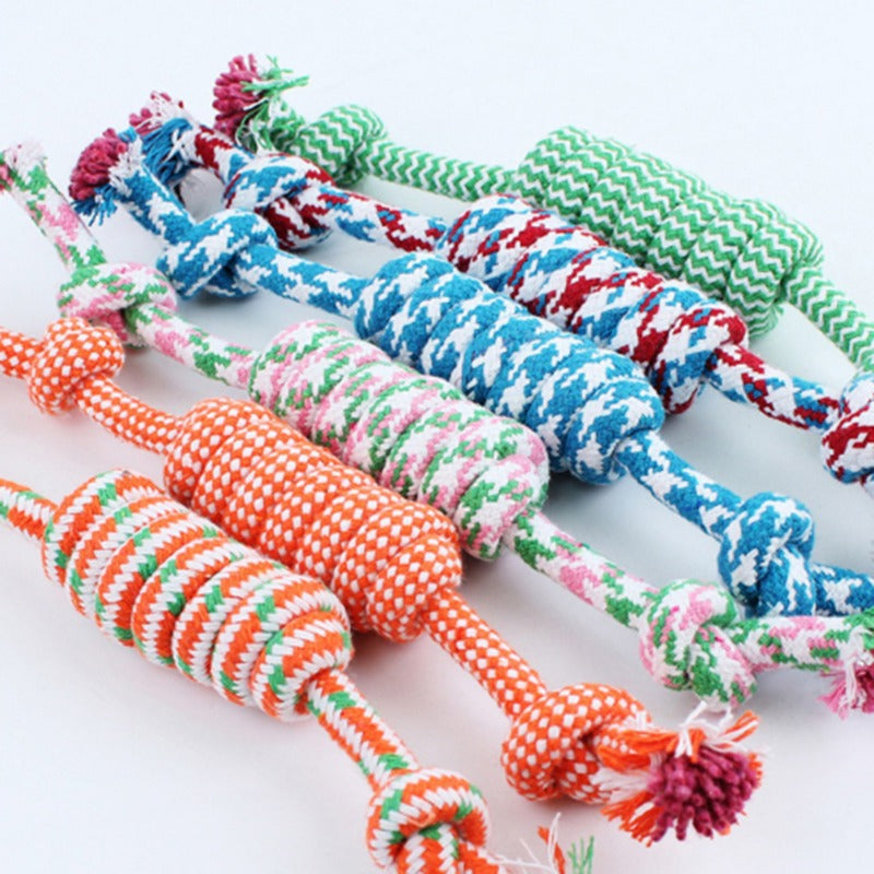 Durable Cotton Rope Knot Dog Toy for Chewing and Daily Training