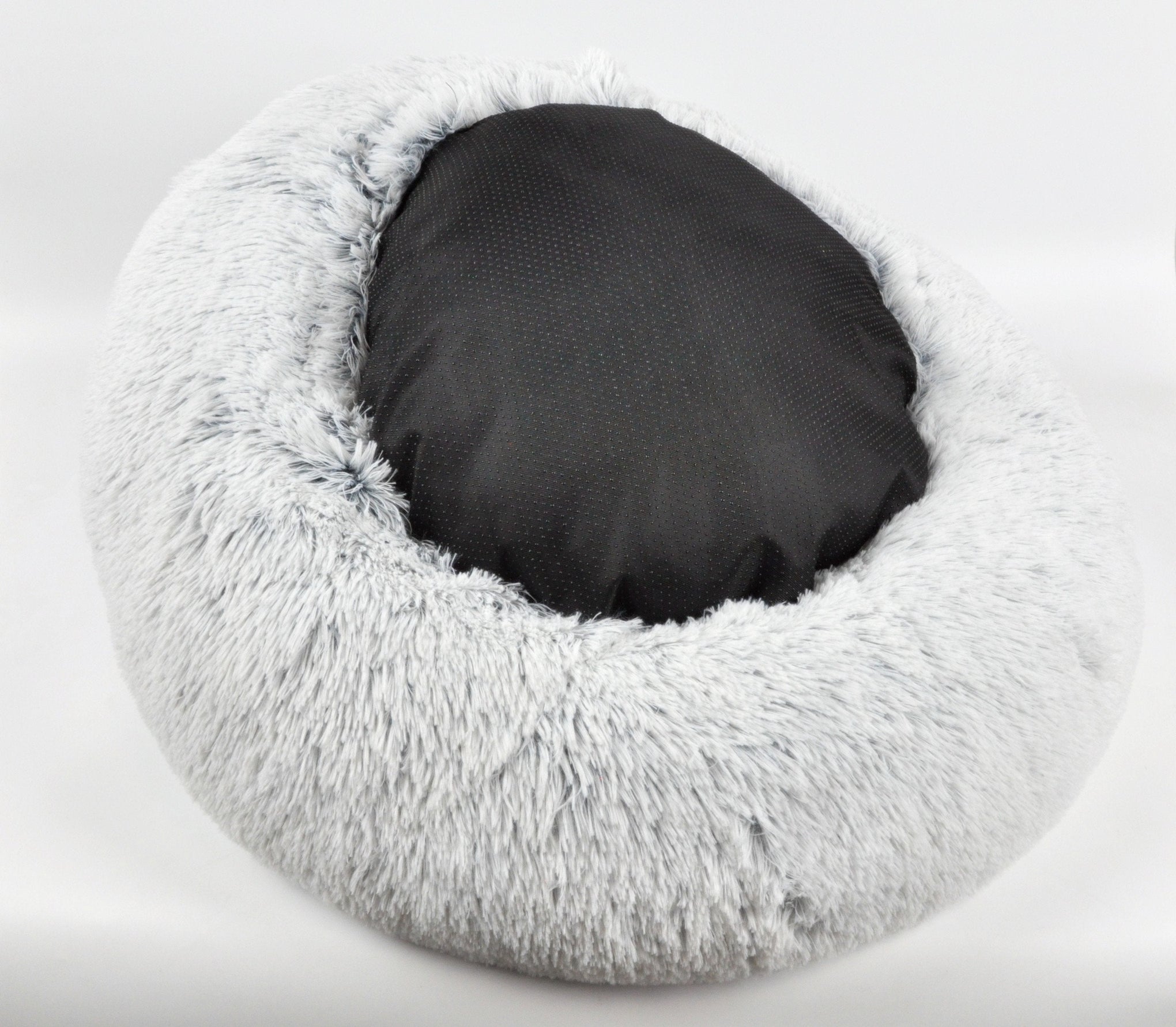 Mr. Peanut's 28-Inch OrthoPlush® Pet Bed – Snowflake White Two-Tone