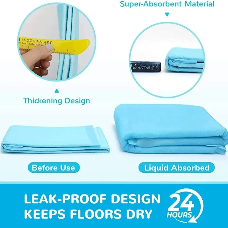 Super Absorbent Disposable Pet Pee Pads Quick Dry Training Protection Sheets