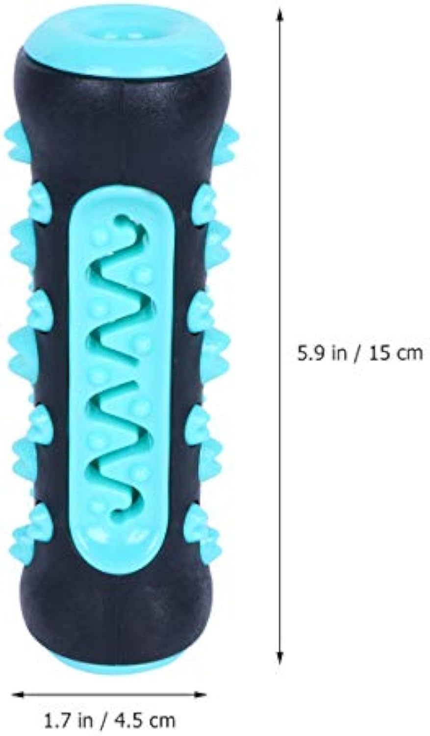 Natural Rubber Dog Toothbrush Chew Toy for Teeth Cleaning Puppies Daily