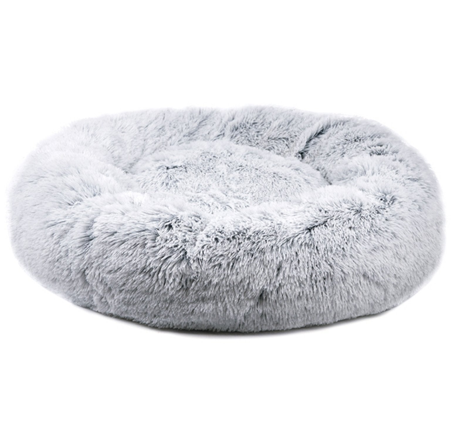 Mr. Peanut's 28-Inch OrthoPlush® Pet Bed – Snowflake White Two-Tone