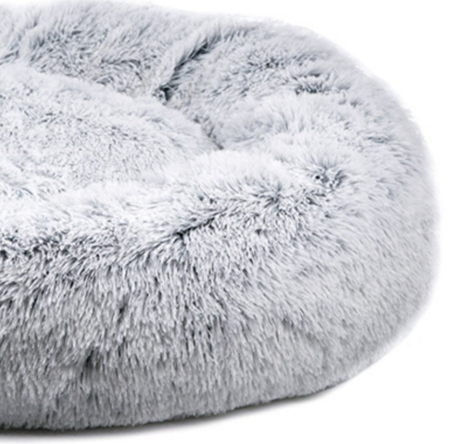 Mr. Peanut's 28-Inch OrthoPlush® Pet Bed – Snowflake White Two-Tone