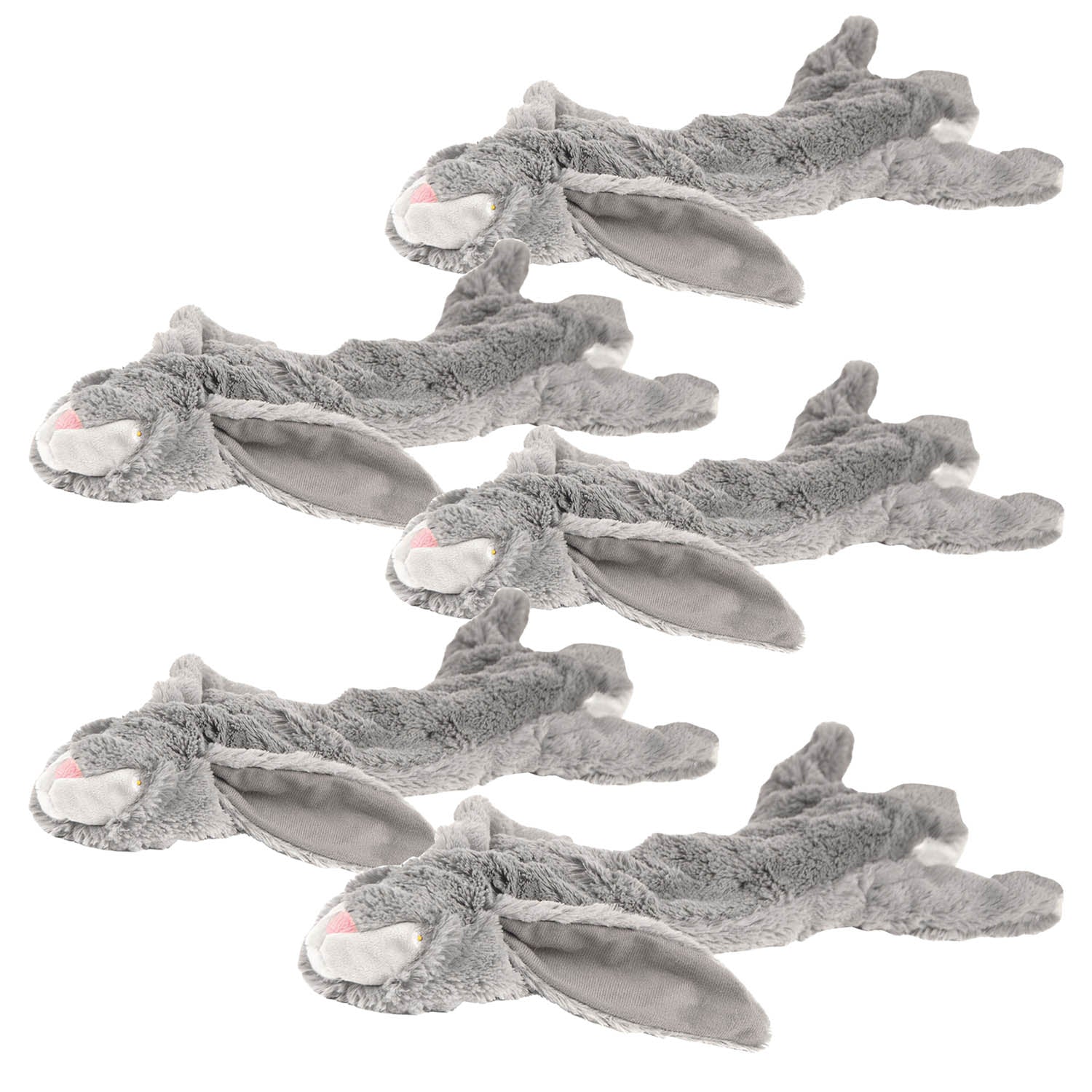 Jeffers Thinnies Unstuffed Plush Dog Toys – 21-Inch Length