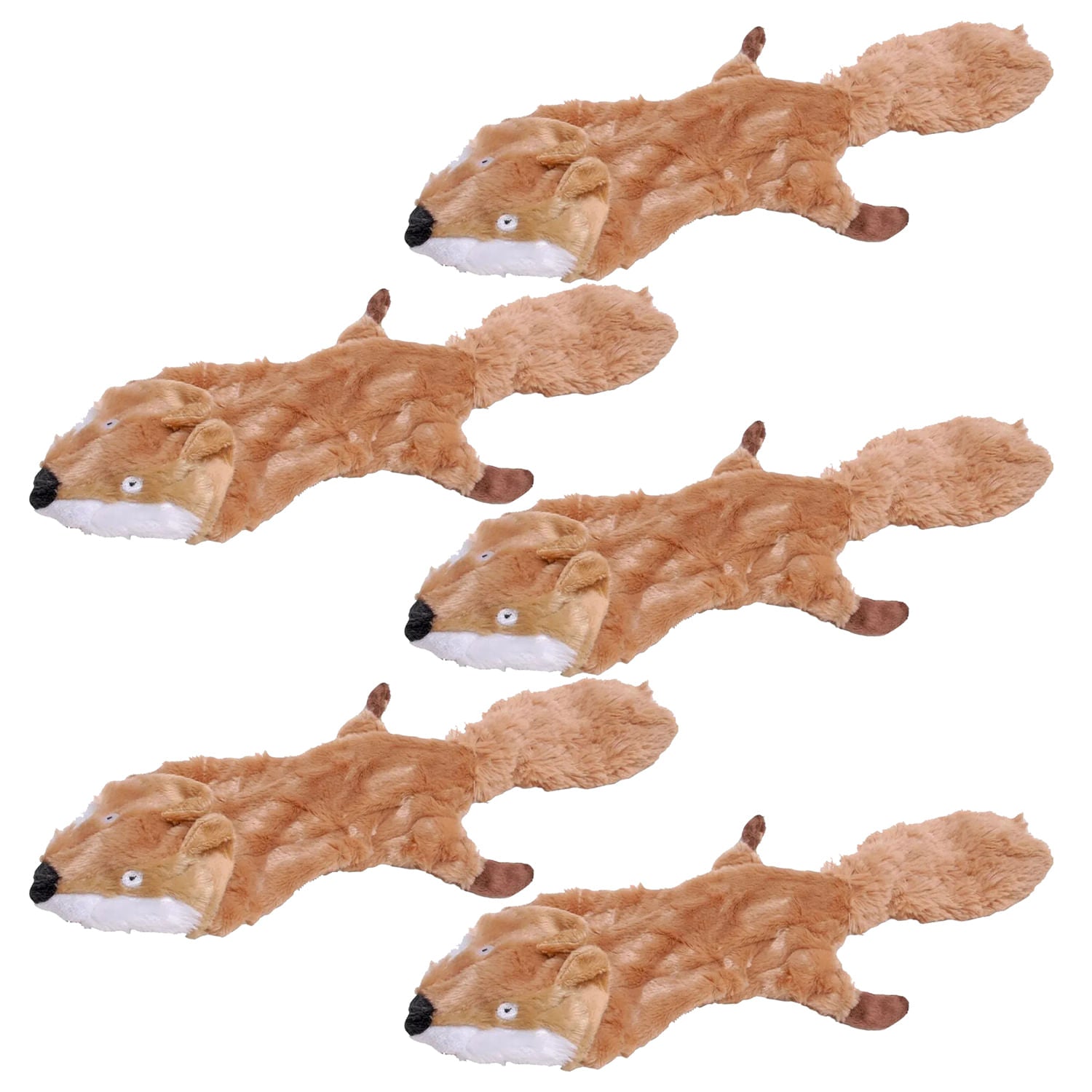 Jeffers Thinnies Unstuffed Plush Dog Toys – 21-Inch Length